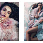Η καλονή Andreea Diaconu εμφανίζεται στο Vogue Κίνας (στο editorial Αύγ 2013 το οποίο διαθέτει μόνο γούνα)