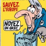 ΕΝΑ ΠΡΟΒΟΚΑΤΟΡΙΚΟ ΕΞΩΦΥΛΛΟ -Charlie Hebdo: Σώστε την Ευρώπη – Πνίξτε έναν Ελληνα [εικόνα]