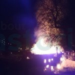 Φωτογραφίες και βίντεο την ώρα της φωτιάς στο αρχοντικό Γκιμουρτζίνα