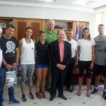 Αθλητές της Εθνικής Ομάδας Κύπρου  επισκέφτηκαν τον Αντιπεριφερειάρχη Καστοριάς