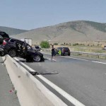 Εγνατία – Αυτοκίνητο καβάλησε το διαχωριστικό στηθαίο και συγκρούστηκε με διερχόμενο όχημα από το αντίθετο ρεύμα