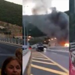 Φωτιά σε λεωφορείο στην Εγνατία Οδό -Κινούνταν μέσα σε τούνελ όταν τυλίχτηκε στις φλόγες