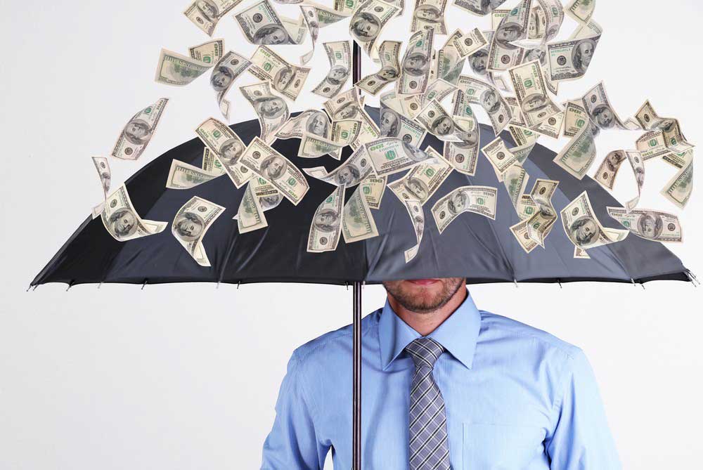 money-rain-umbrella-cash-flow