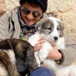 Η Άλκηστις Πρωτοψάλτη υιοθέτησε σκυλάκι μέσω της Ομάδας Προστασίας Αδέσποτων Καστοριάς