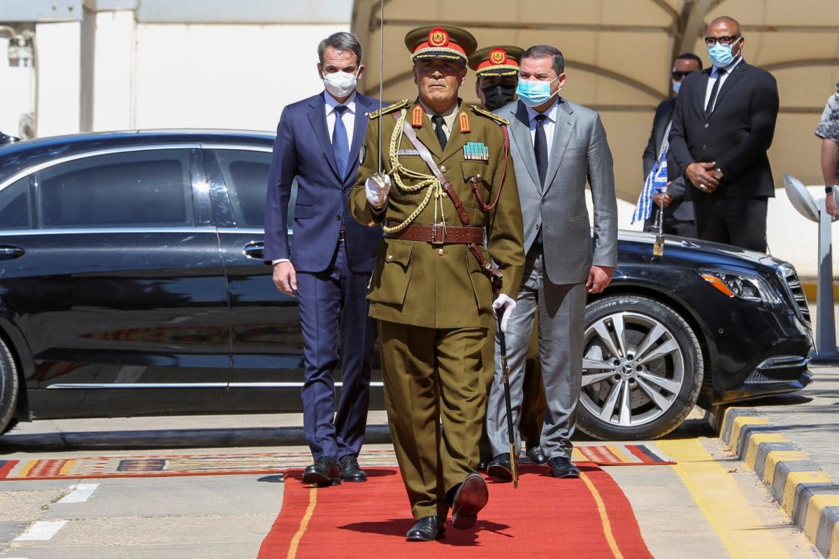 Greek Prime Minister Kyriakos Mitsotakis visits Libya