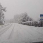 Έντονη χιονόπτωση στην Καστοριά